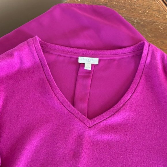 Talbots Sweater w/Crepe Back (M) - Picture 5 of 5